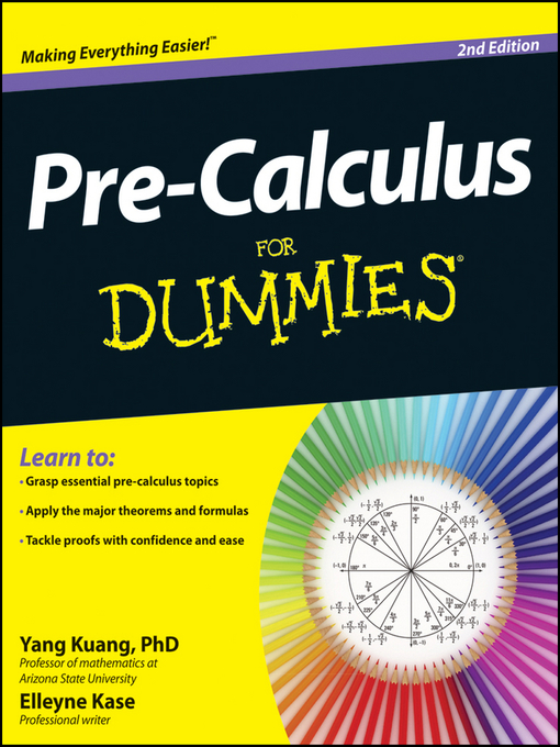 Title details for Pre-Calculus For Dummies by Yang Kuang - Wait list